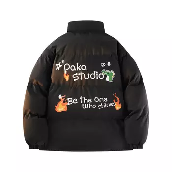 Пуховик унисекс PAKA, бордовый