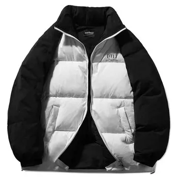 Пуховик унисекс Pointlimit, Черные рукава Синее боди