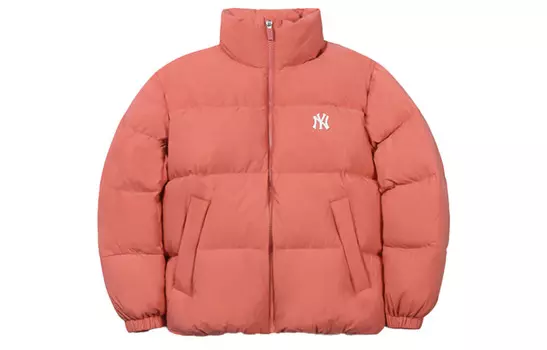 Пуховик унисекс розовый Mlb, розовый