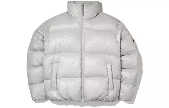 Пуховик унисекс серебристо-серый Fila, серый