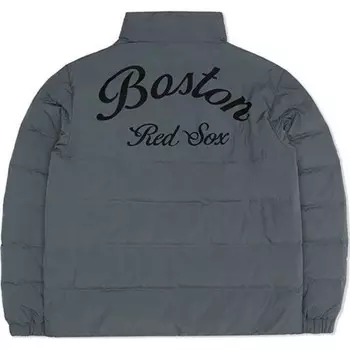 Пуховик унисекс серый Mlb