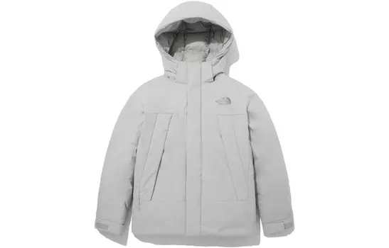 Пуховик унисекс серый The North Face, серый
