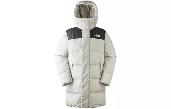 Пуховик унисекс серый The North Face, серый