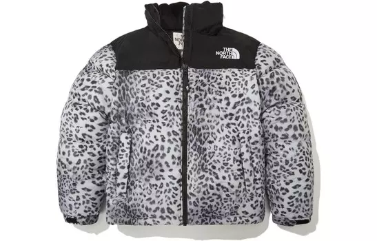 Пуховик унисекс серый The North Face, серый