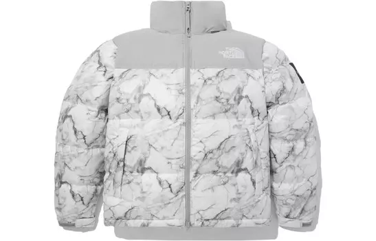 Пуховик унисекс серый The North Face, серый