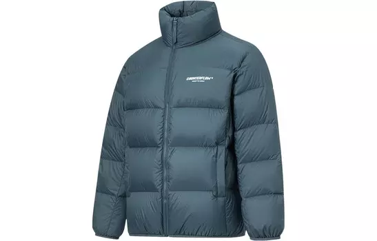 Пуховик унисекс синий Lining