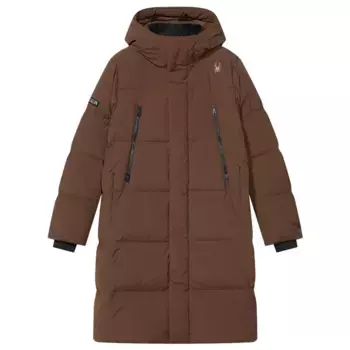 Пуховик унисекс Spyder, коричневый