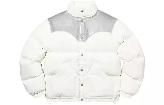 Пуховик унисекс Supreme, белый