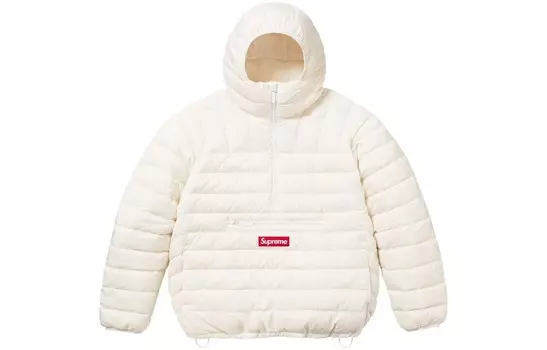 Пуховик унисекс Supreme, коричневый