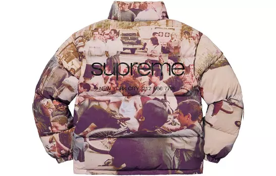 Пуховик унисекс Supreme, мультиколор