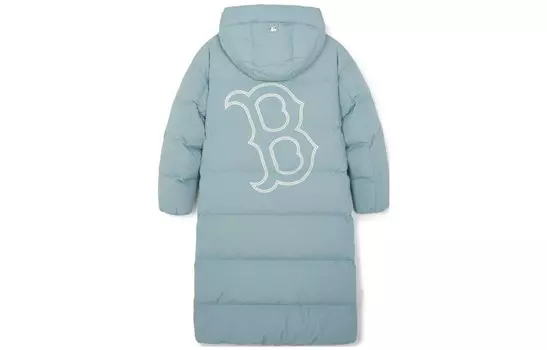 Пуховик унисекс светло-голубой Mlb