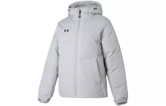 Пуховик унисекс светло-серый Under Armour, серый