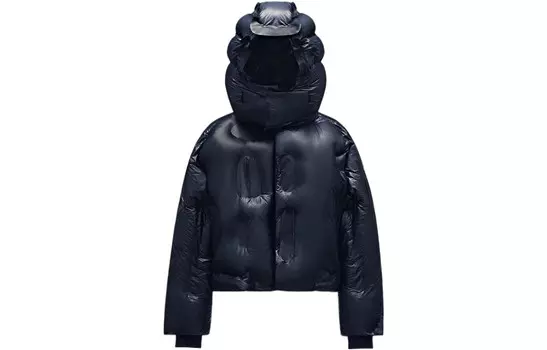 Пуховик унисекс темно-синий Moncler