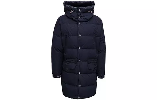 Пуховик унисекс темно-синий Moncler