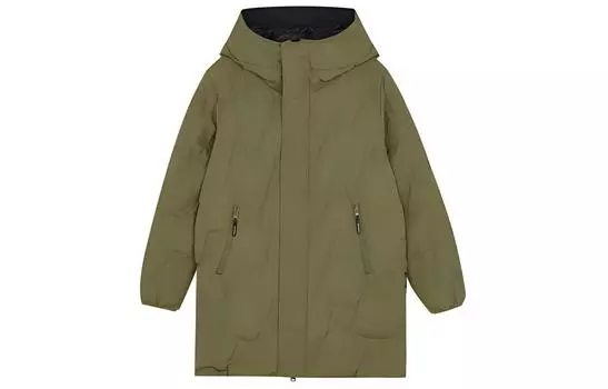 Пуховик унисекс темно-верблюжьего цвета New Balance, Dark Camel