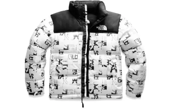 Пуховик унисекс THE NORTH FACE, цвет Black/White