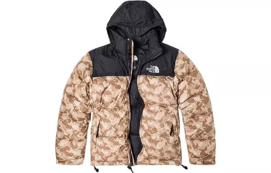 Пуховик унисекс THE NORTH FACE, цвет Brown