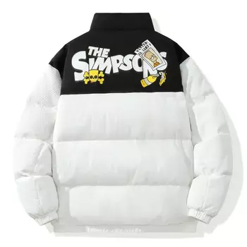 Пуховик унисекс The Simpsons, белый