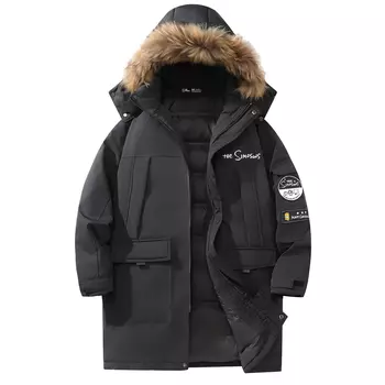 Пуховик унисекс The Simpsons, белый