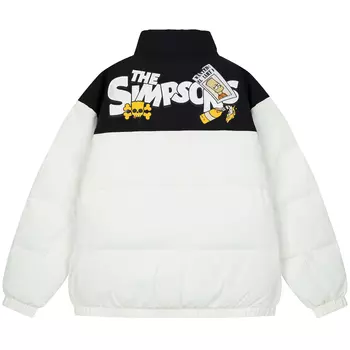 Пуховик унисекс The Simpsons, черный