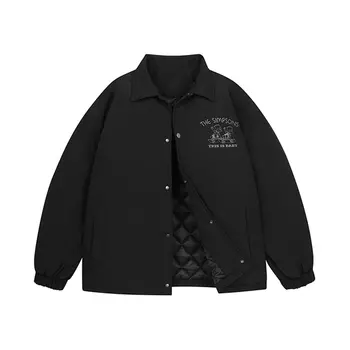 Пуховик унисекс The Simpsons, темно-синий