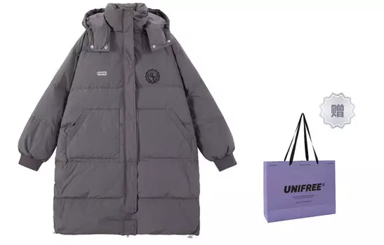 Пуховик унисекс UNIFREE, Серый