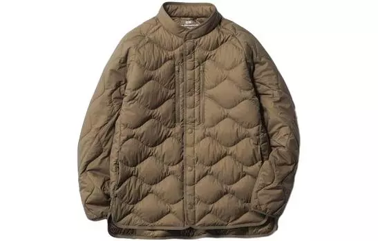 Пуховик унисекс UNIQLO, коричневый