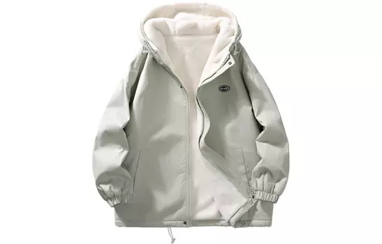 Пуховик унисекс WARRIOR, Green+Apricot+Crew Neck Sweatshirt[Three-Piece Set]