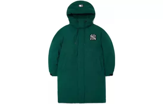 Пуховик унисекс зеленый Mlb