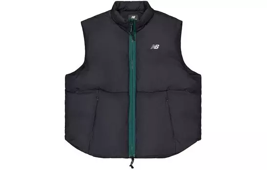 Пуховик унисекс зеленый New Balance, зеленый