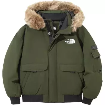 Пуховик унисекс зеленый The North Face, зеленый