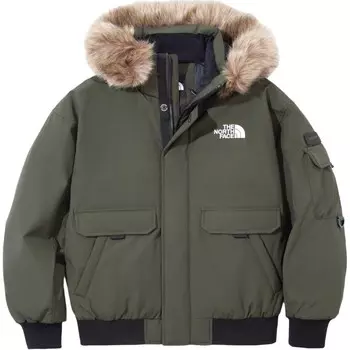 Пуховик унисекс зеленый The North Face, зеленый