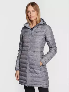 Пуховик узкого кроя Columbia, серый