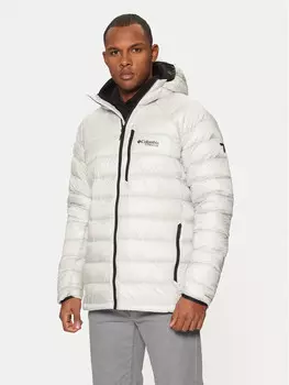 Пуховик узкого кроя Columbia, серый