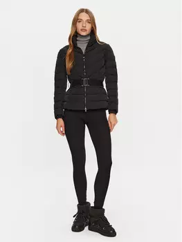 Пуховик узкого кроя Ea7 Emporio Armani, черный