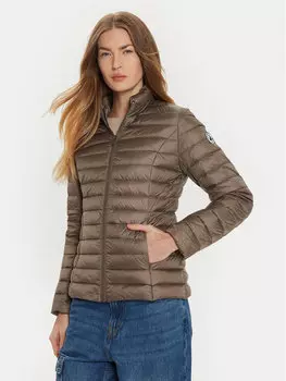 Пуховик узкого кроя Jott, бежевый