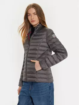 Пуховик узкого кроя Jott, серый