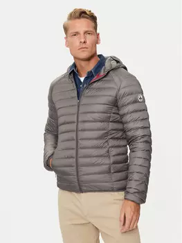Пуховик узкого кроя Jott, серый