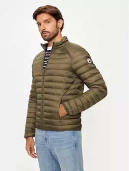 Пуховик узкого кроя Jott, зеленый
