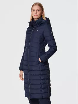 Пуховик узкого кроя Tommy Jeans, синий