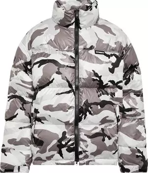 Пуховик Vetements Logo Camo Puffer Jacket 'White Camo Print', белый