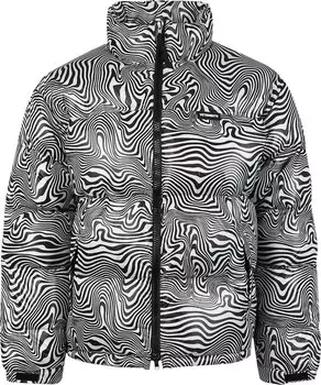 Пуховик Vetements Logo Zebra Puffer Jacket 'Zebra Print', разноцветный