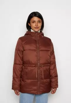 Пуховик Vila, коричневый