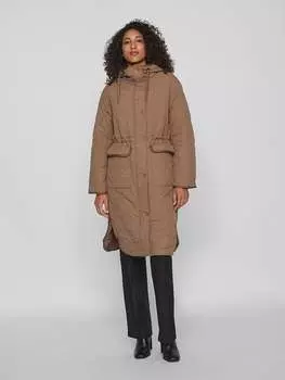Пуховик Vila, светло-коричневый