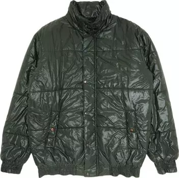 Пуховик Vintage Raf Simons Virgina Creeper Puffer Jacket 'Dark Green', зеленый