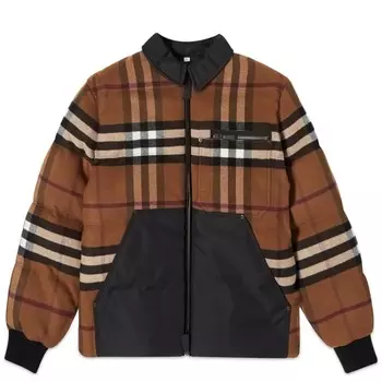 Пуховик в клетку Burberry Wheelton