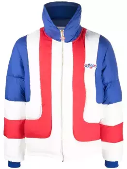 Пуховик в стиле колор-блок CASABLANCA, белый