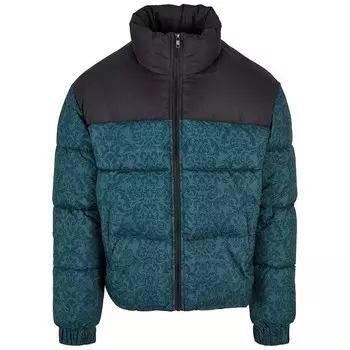 Пуховик в стиле ретро AOP Urban Classics, цвет Flaschengrn