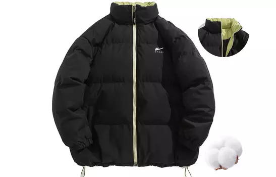 Пуховик Warrior Huichao Riding The Wind Collection унисекс, Black Khaki