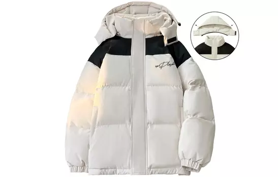 Пуховик Warrior Huichao Riding The Wind Collection унисекс, черный/хаки